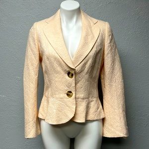 BANANA REPUBLIC Light Peach Blazer Size 6 / Small